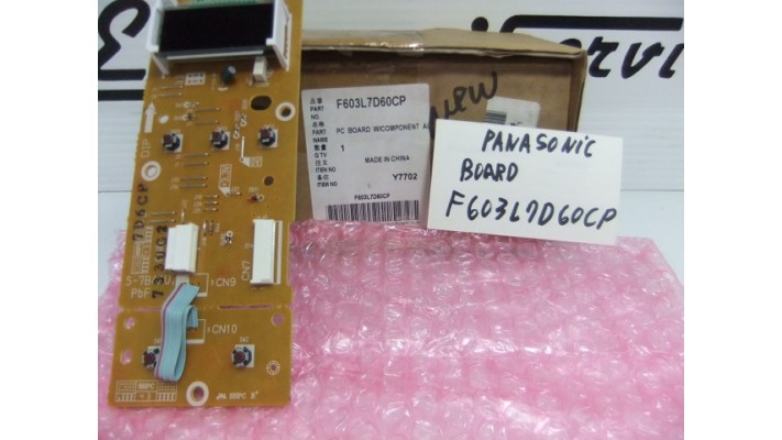 Panasonic F603L7D60CP display board pour micro-onde